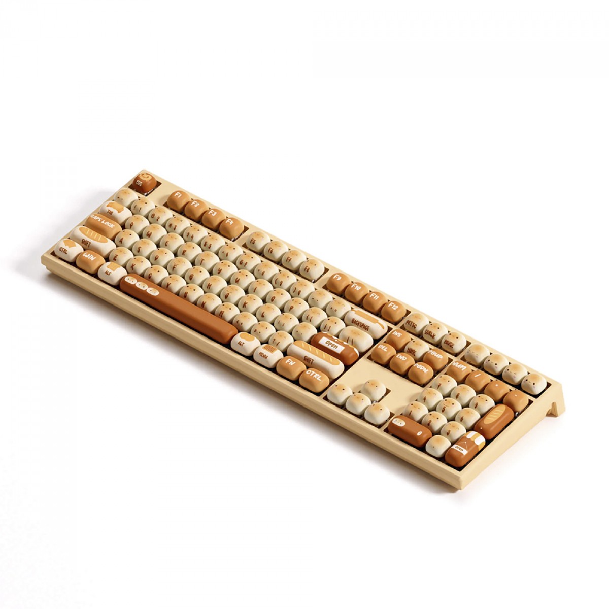 Teclado Mecânico Gamer Akko x MonsGeek MG108B Bun Wonderland, RGB, Wireless/Bluetooth, ANSI, Switch Akko Piano V3 Pro