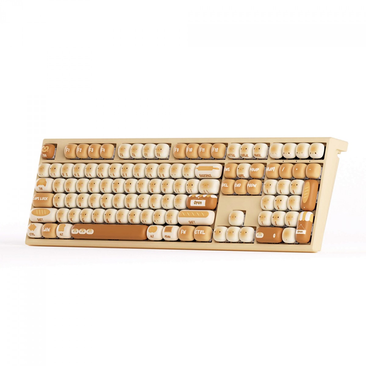 Teclado Mecânico Gamer Akko x MonsGeek MG108B Bun Wonderland, RGB, Wireless/Bluetooth, ANSI, Switch Akko Piano V3 Pro