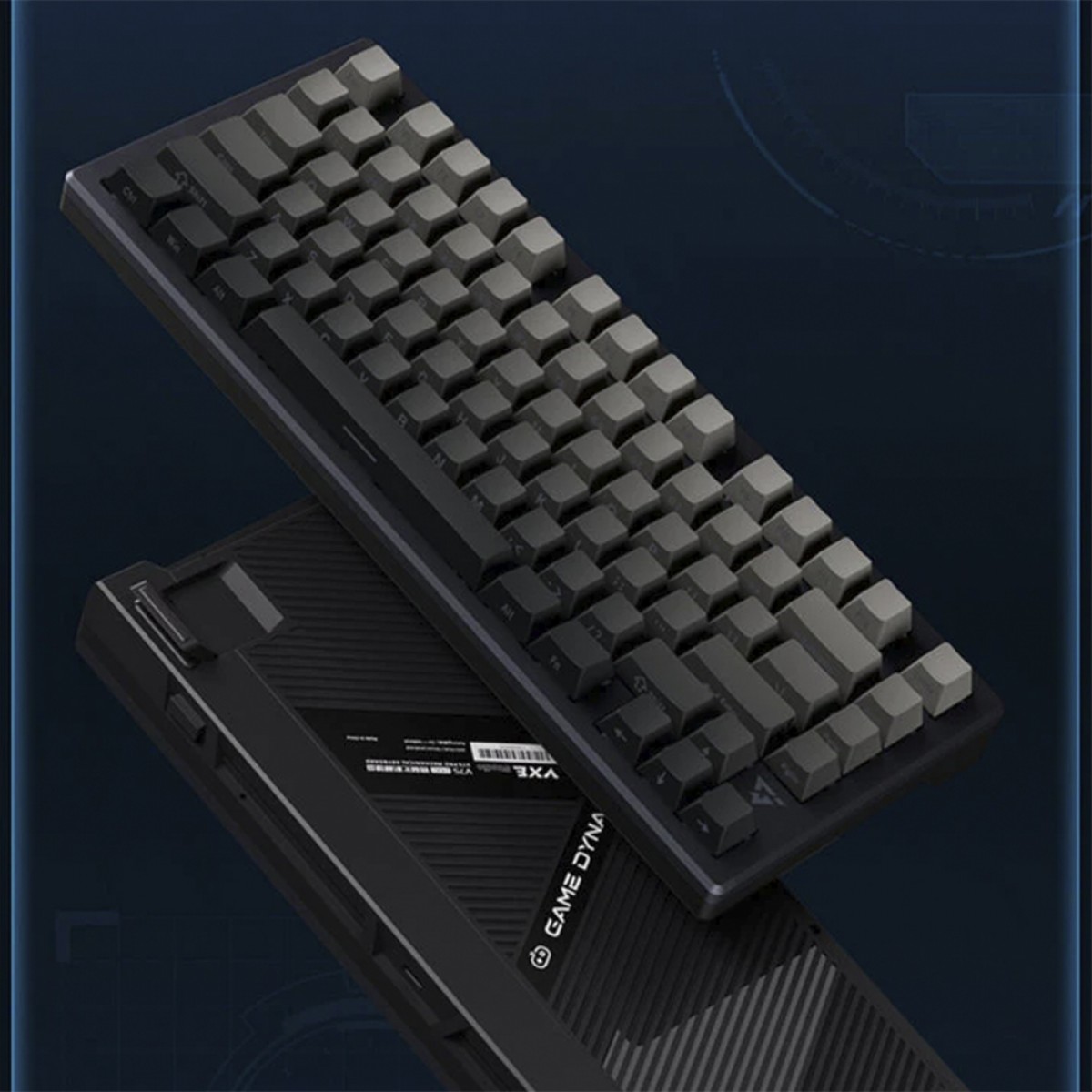 Teclado Mecânico Gamer ATK V75X Tri-mode, RGB, Switch Catharanthus, Wireless/Bluetooth, 75%, ANSI