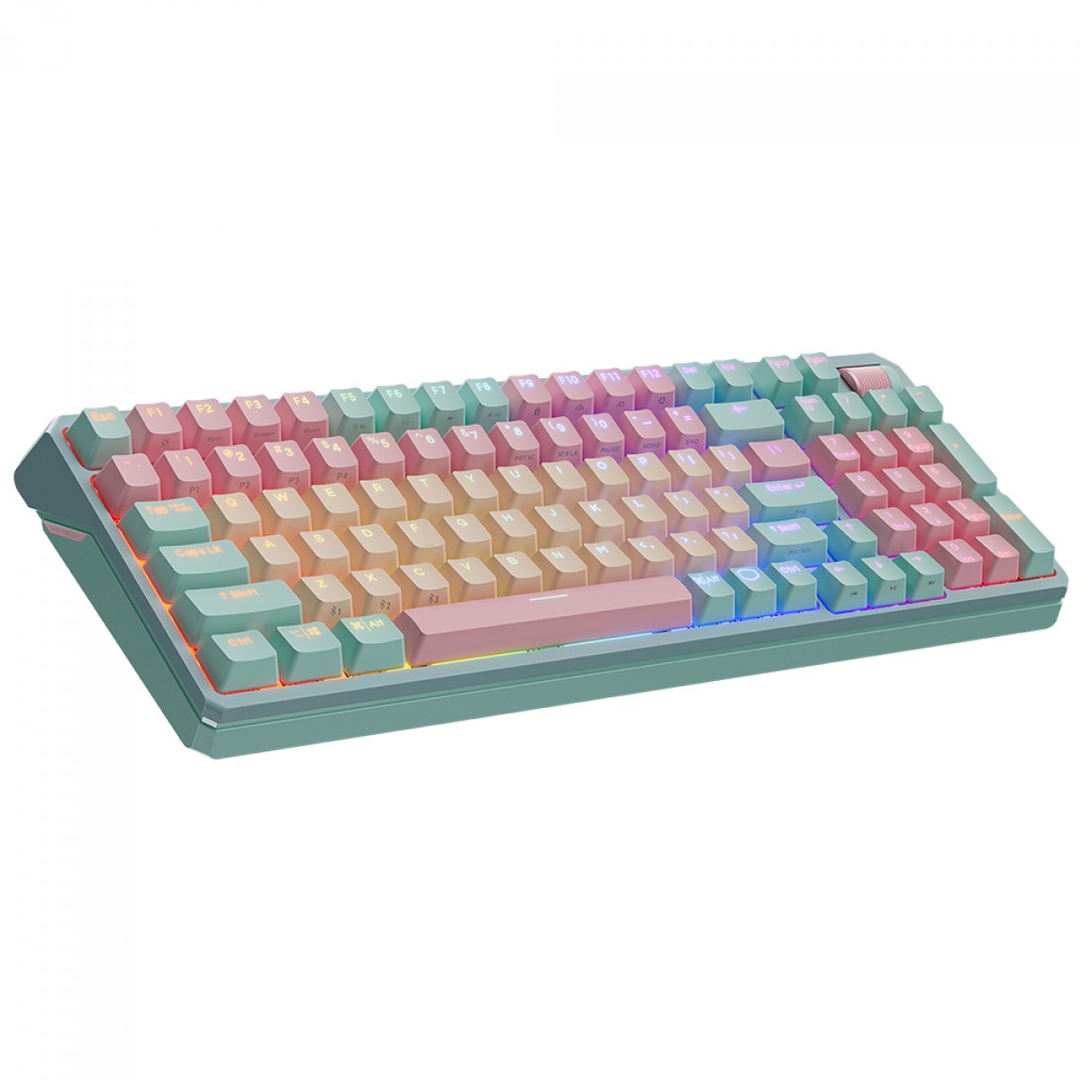 Teclado Mecânico Gamer Cooler Master MK770 Macaron, Wireless/Bluetooth, RGB, ANSI, Switch Kailh Box V2 Red, MK-770-MCKR1-US