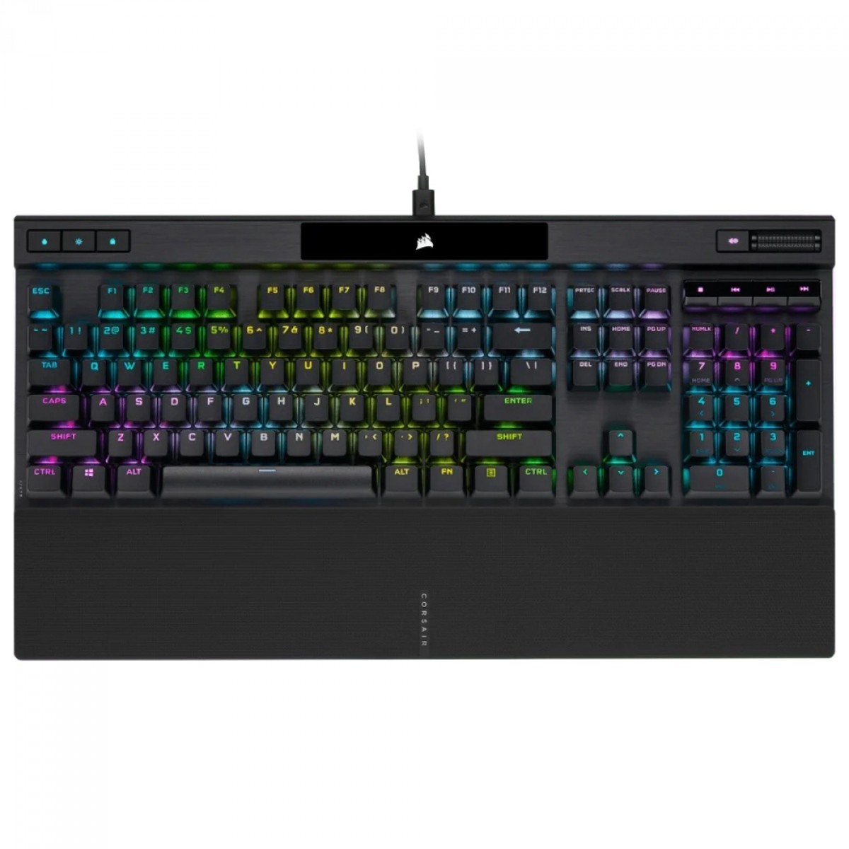 Teclado Mecânico Gamer Corsair K70 RGB PRO, Switch Cherry MX Red, ANSI, Preto, CH-9109410-NA
