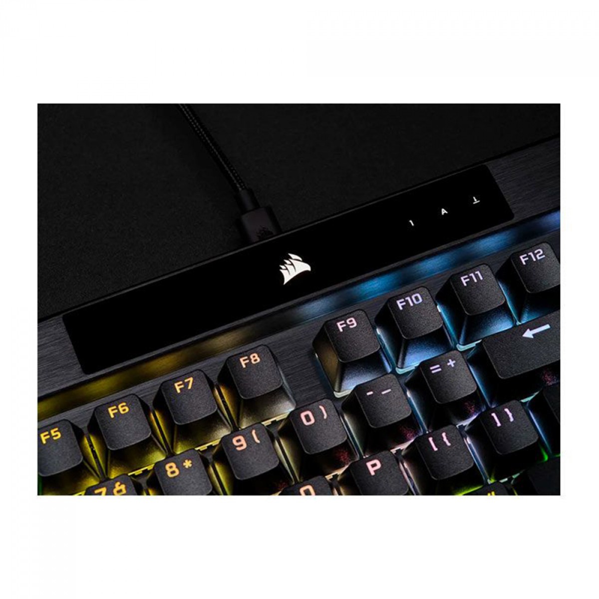 Teclado Mecânico Gamer Corsair K70 RGB PRO, Switch Cherry MX Speed, ANSI, Preto, CH-9109414-NA