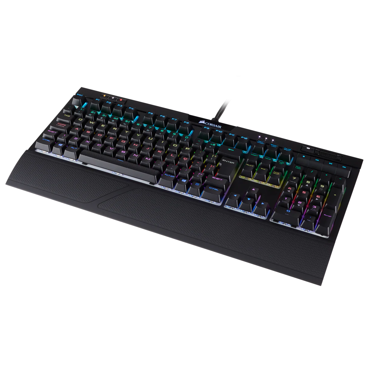 Teclado Mecânico Gamer Corsair STRAFE RGB MK.2, Cherry Mx Silent, ABNT2, CH-9104113-BR