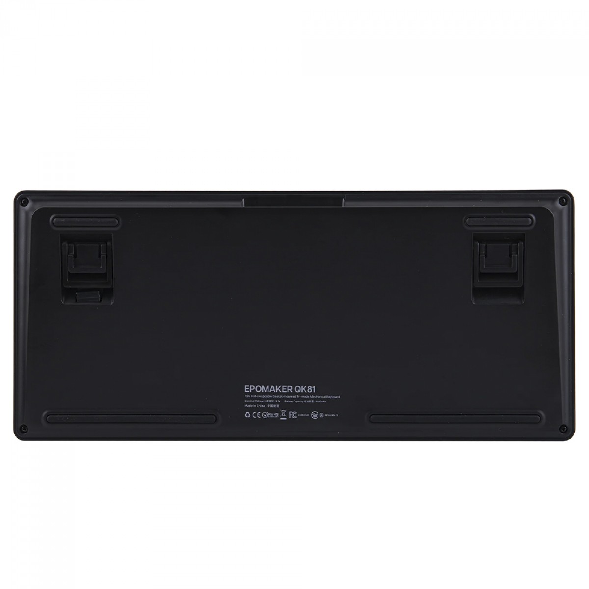 Teclado Mecânico Gamer Epomaker QK81, RGB, Wireless/Bluetooth, ANSI, Switch Wisterial Linear, 75%, Preto e Verde