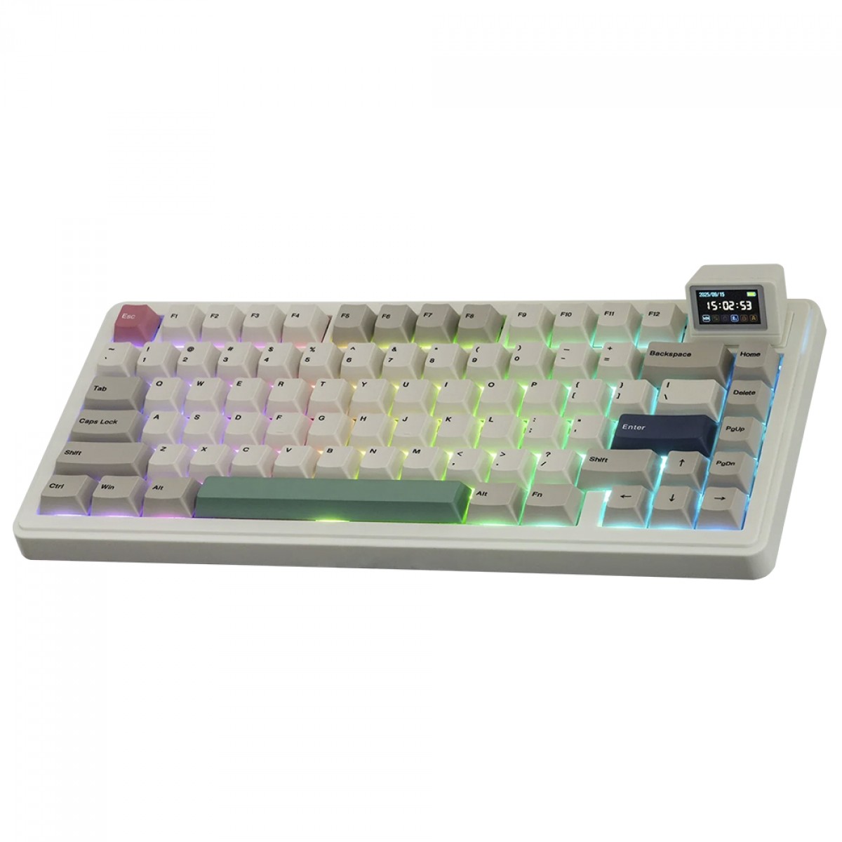 Teclado Mecânico Gamer Epomaker RT82, Wireless/Bluetooth, RGB