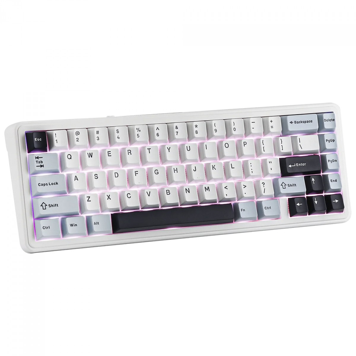 Teclado Mecânico Gamer Epomaker x Aula F65, Wireless/Bluetooth, RGB, Switch Reaper, ANSI, Blue