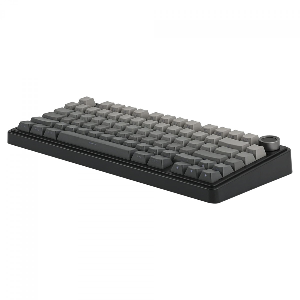 Teclado Mecânico Gamer Epomaker x Aula F75 Black SP, Wireless/Bluetooth, RGB, Switch Reaper, ANSI, 75%, Preto e Cinza