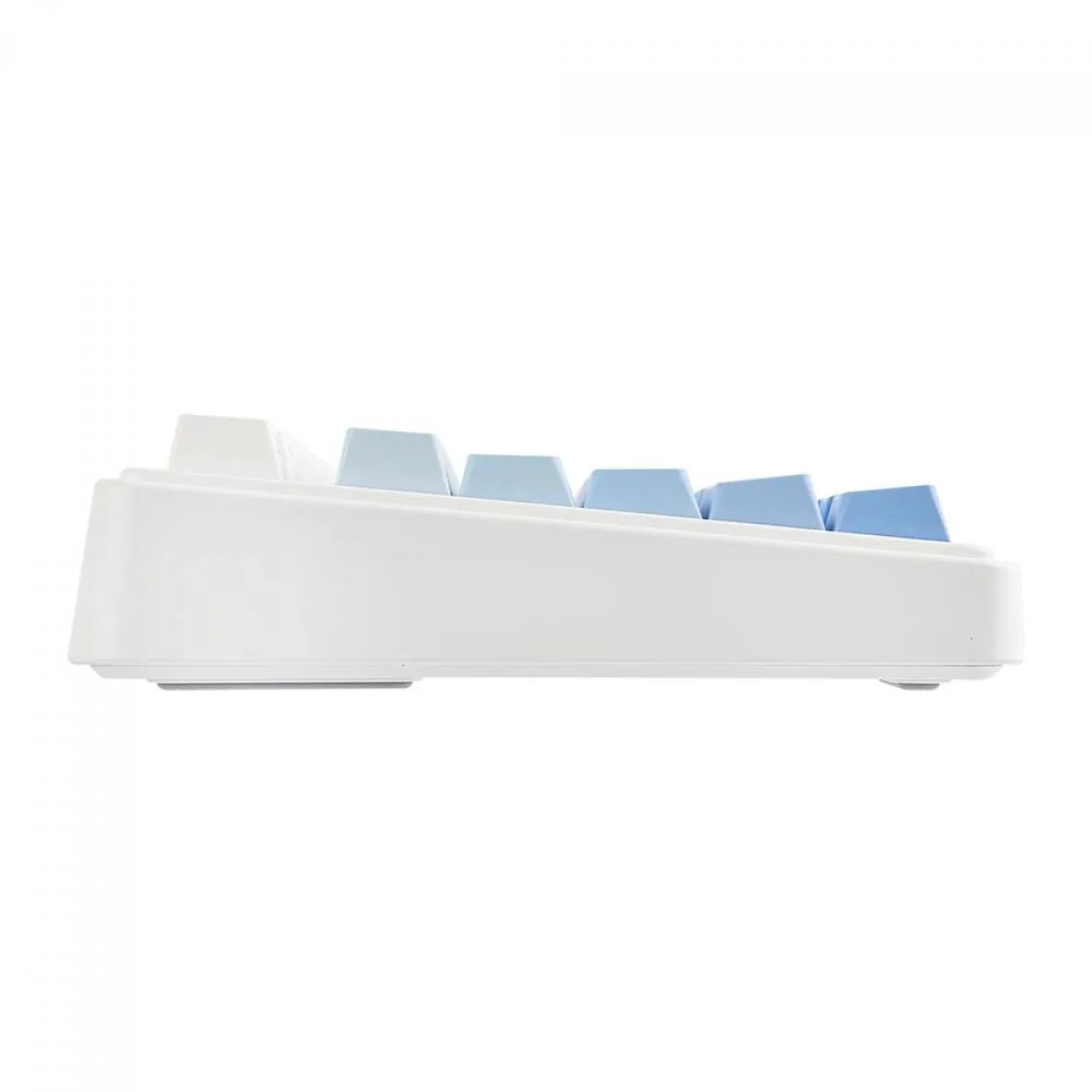 Teclado Mecânico Gamer Epomaker x Aula F75 Blue SP, Wireless/Bluetooth, RGB, Switch Reaper, ANSI, 75%, Branco e Azul