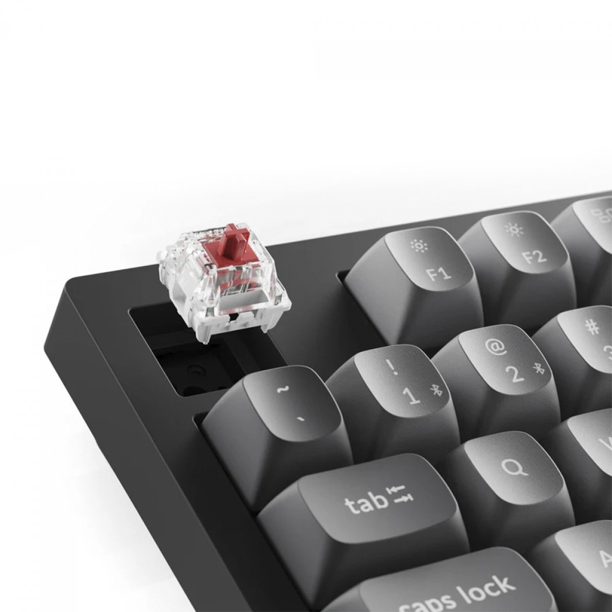 Teclado Mecânico Gamer Keychron K10 Max QMK, Wireless, RGB, ANSI, Switch Super Red, Preto, K10M-H1