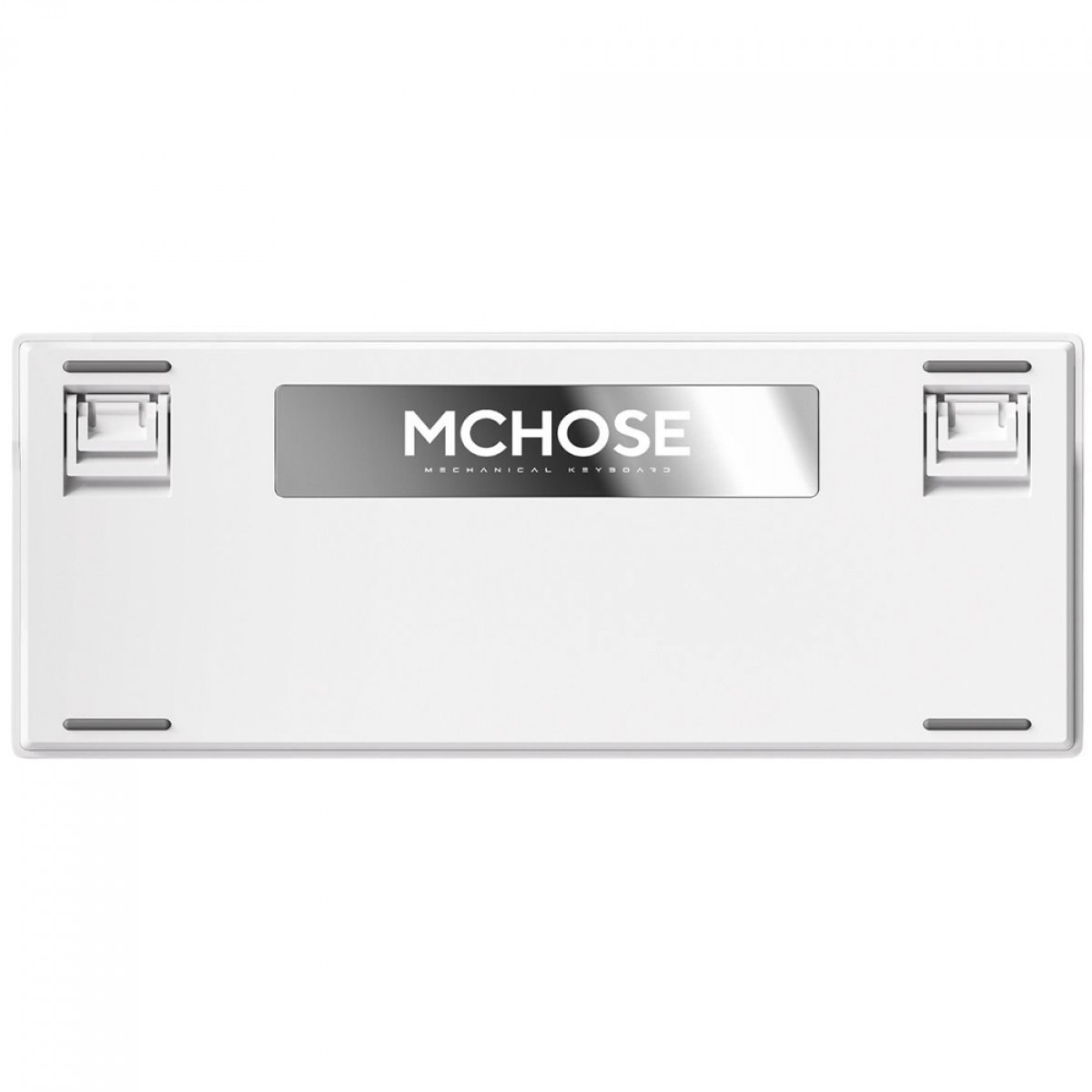 Teclado Mecânico Gamer MCHOSE G75 Pro, Wireless, Bluetooth, RGB, Switch Cabbage Tofu, ANSI, 75%, Branco e Azul, G75-4A