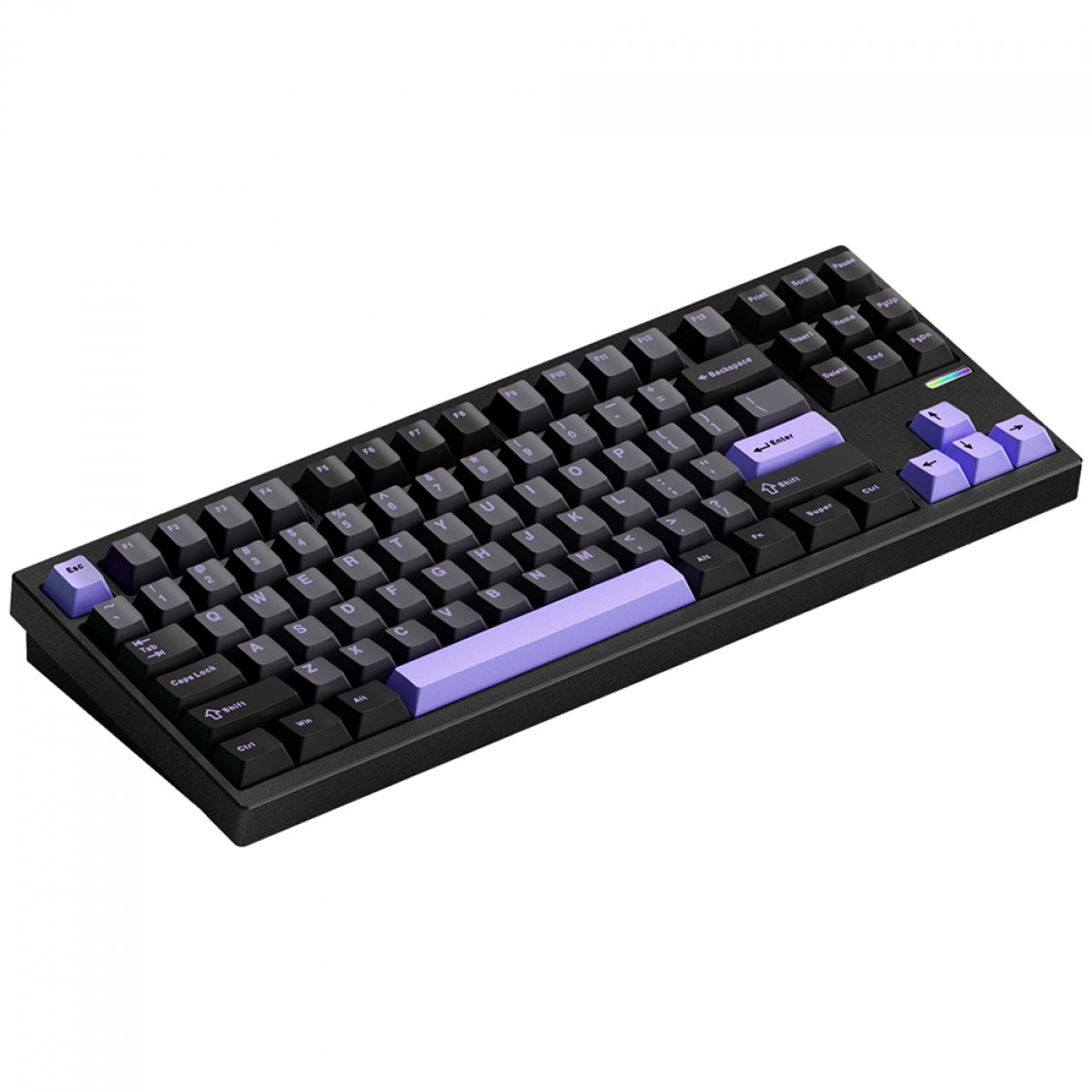 Teclado Mecânico Gamer MCHOSE GX87 Ultra, Wireless, Bluetooth, RGB, Switch Vintage White, ANSI, TKL, Preto, GX87-A6