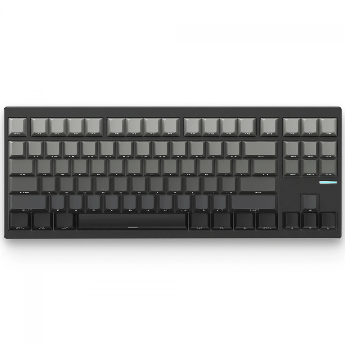 Teclado Mecânico Gamer MCHOSE GX87S Mountains Gradient, Wireless, Bluetooth, RGB, Alumínio, Switch Mist Blue, ANSI, Preto, HW-GX87-1