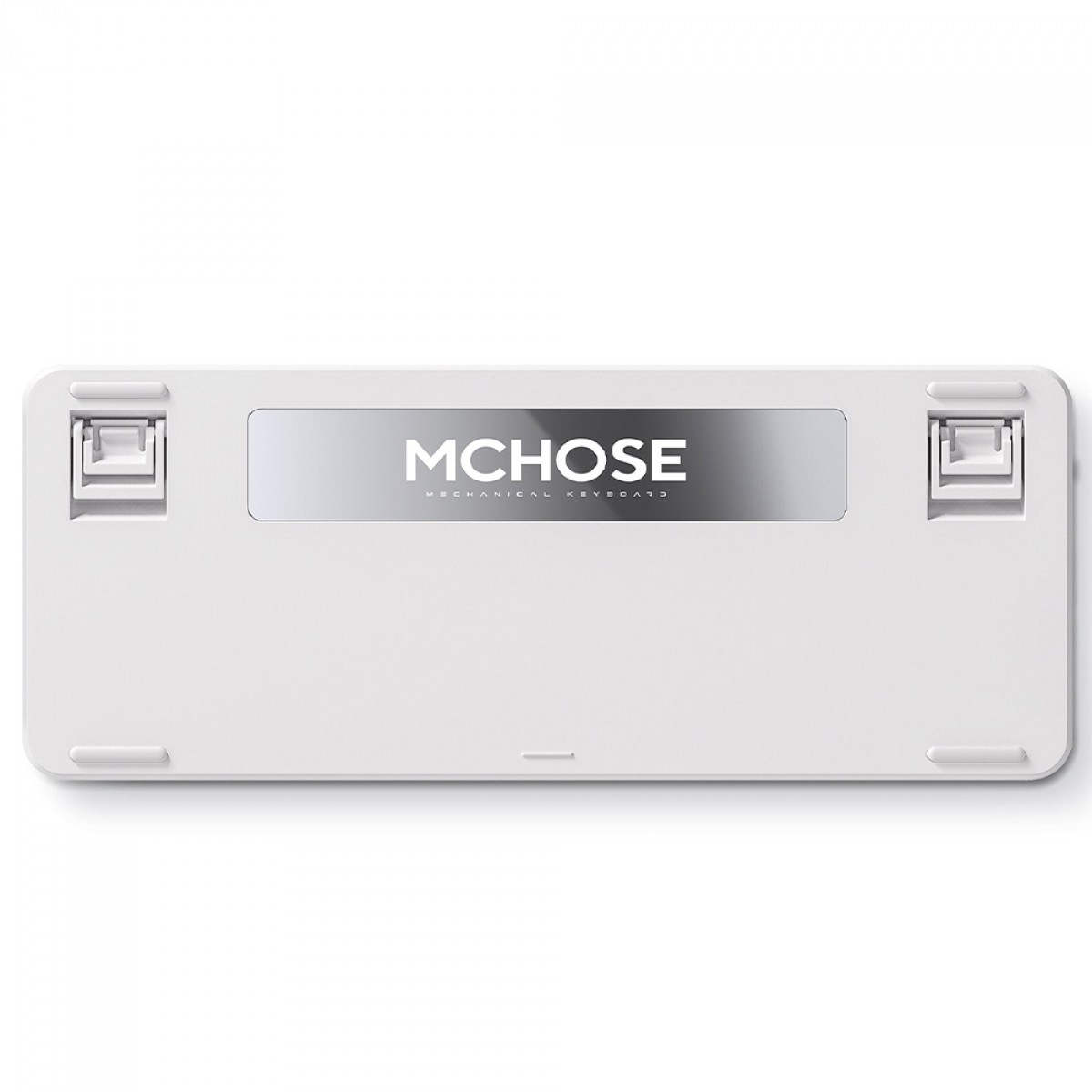 Teclado Mecânico Gamer MCHOSE X75 V2, Wireless, Bluetooth, RGB, Switch Ice Creamsicle, ANSI, Layout 75%, Azul e Branco, MC-X75V2-3