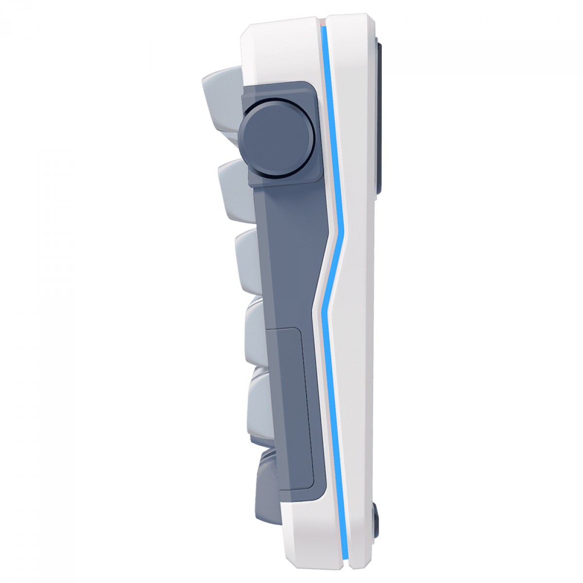 Teclado Mecânico Gamer MCHOSE X75, Wireless, Bluetooth, RGB, Switch Hyacinth, ANSI, Layout 75%, Azul e Branco, X75-3A