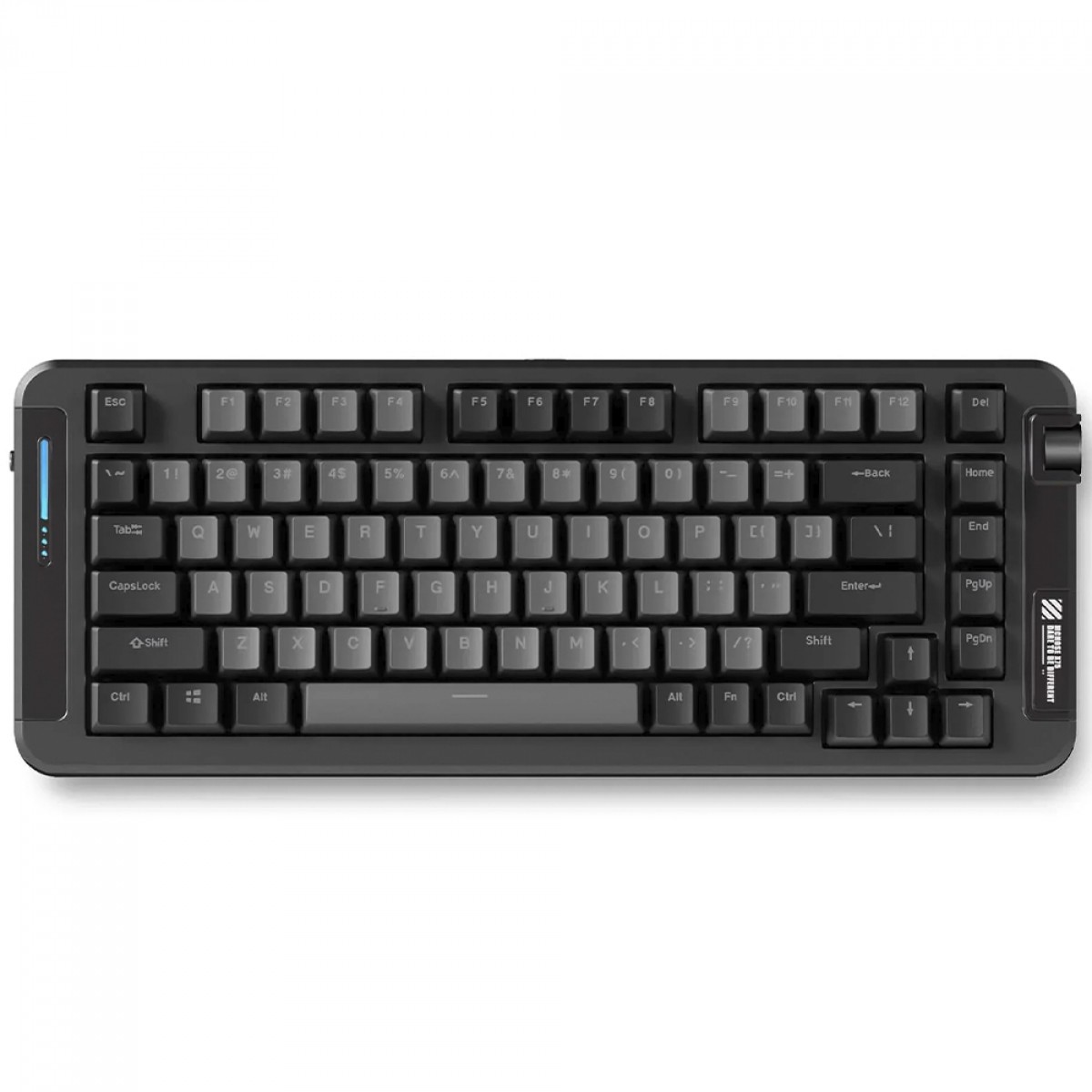 Teclado Mecânico Gamer MCHOSE X75, Wireless, Bluetooth, RGB, Switch Hyacinth, ANSI, Layout 75%, Preto, X75-1A