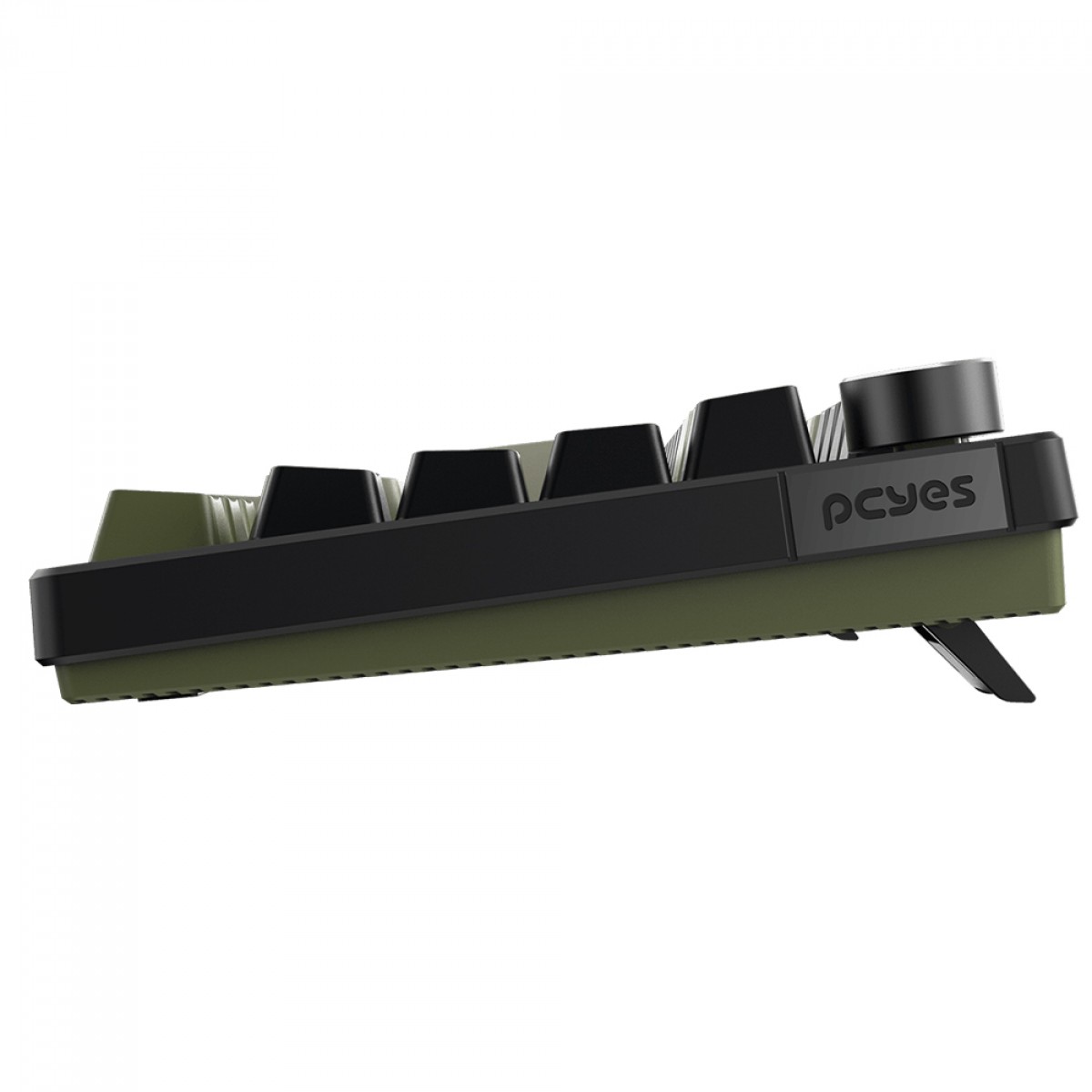 Teclado Mecânico Gamer PCYes Arkeum Cammo Edition, 75%, Switch Red, ABNT2, Preto e Verde, AKCM75RBR