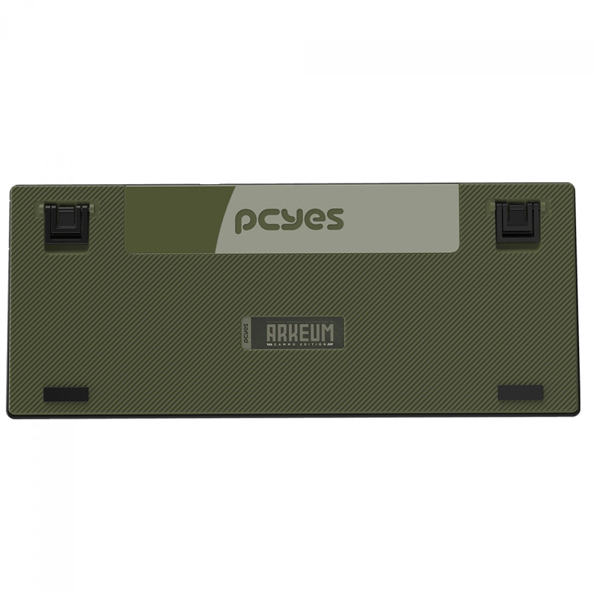 Teclado Mecânico Gamer PCYes Arkeum Cammo Edition, 75%, Switch Red, ABNT2, Preto e Verde, AKCM75RBR