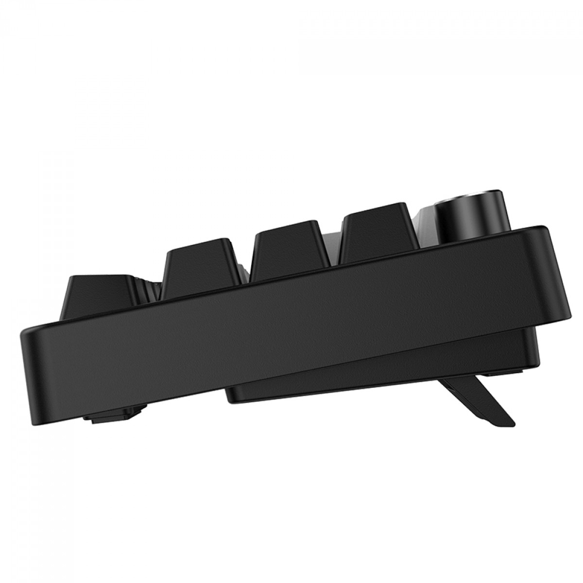 Teclado Mecânico Gamer PCYes Mecka Black Vulcan, Rainbow, Switch Outemu Red, 65%, ABNT2, Preto e Cinza, TPMKBVRD