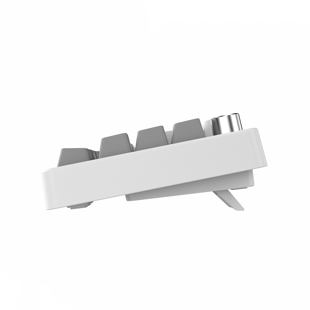 Teclado Mecânico Gamer PCYES Mecka White Ghost, 65%, Switch Outemu Blue, Rainbow, ABNT2, Branco, TPMKWGBL
