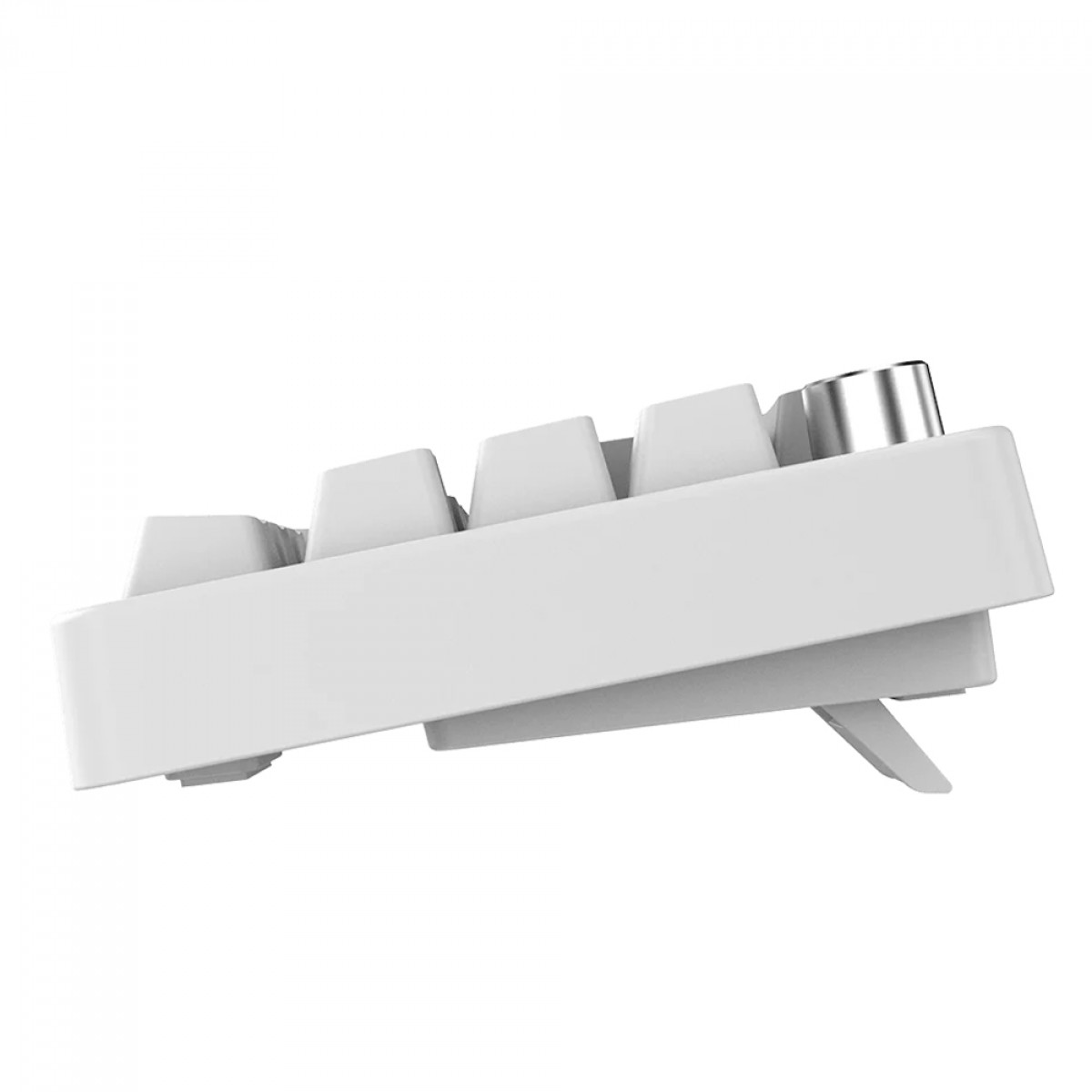 Teclado Mecânico Gamer PCYes Mecka White Ghost, Rainbow, Switch Outemu Red, 65%, ABNT2, Cinza e Branco, TPMKWGRD