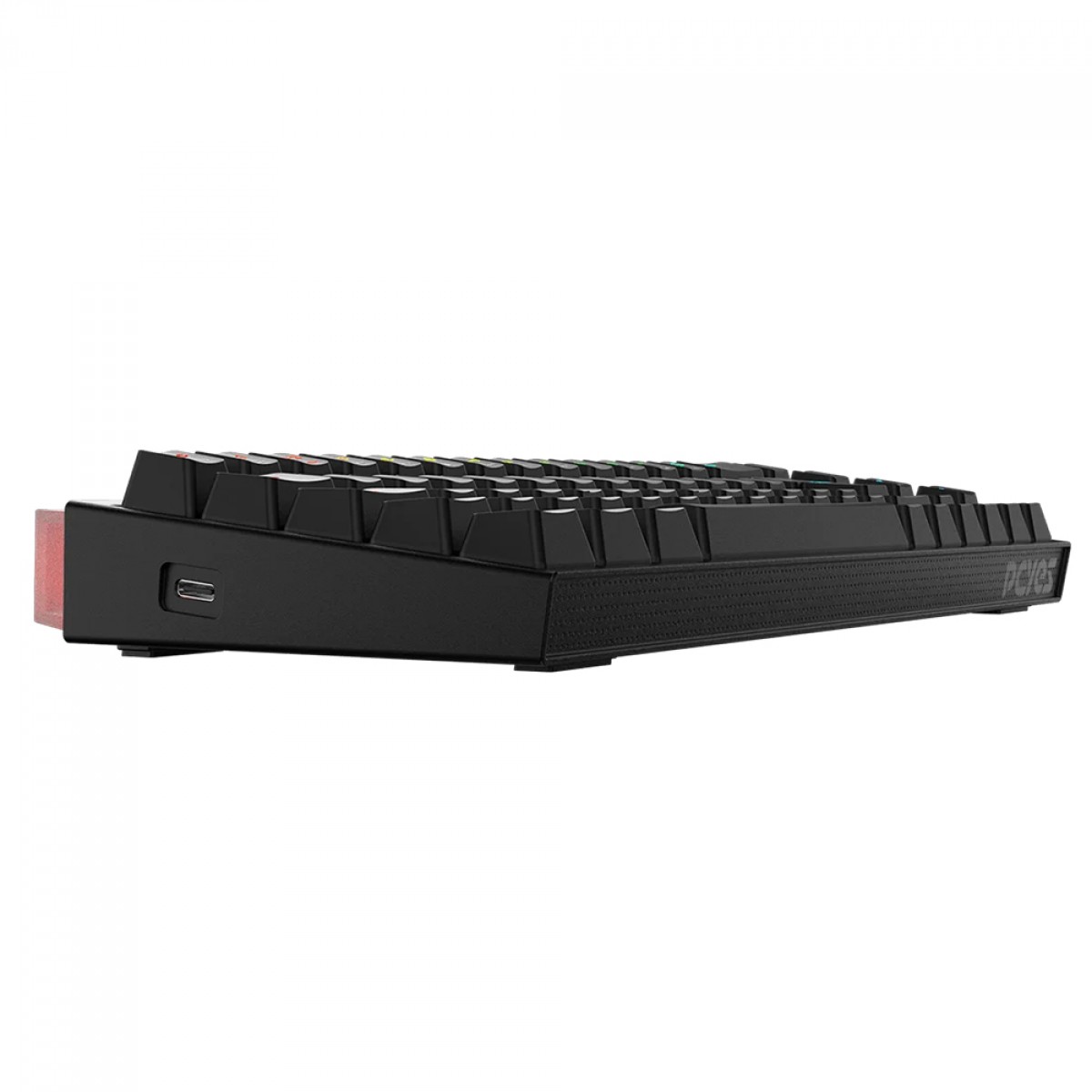 Teclado Mecânico Gamer PCYes Shiyan Black Vulcan, RGB, Switch Outemu Blue, 60%, ABNT2, Preto, TPSHBVBL