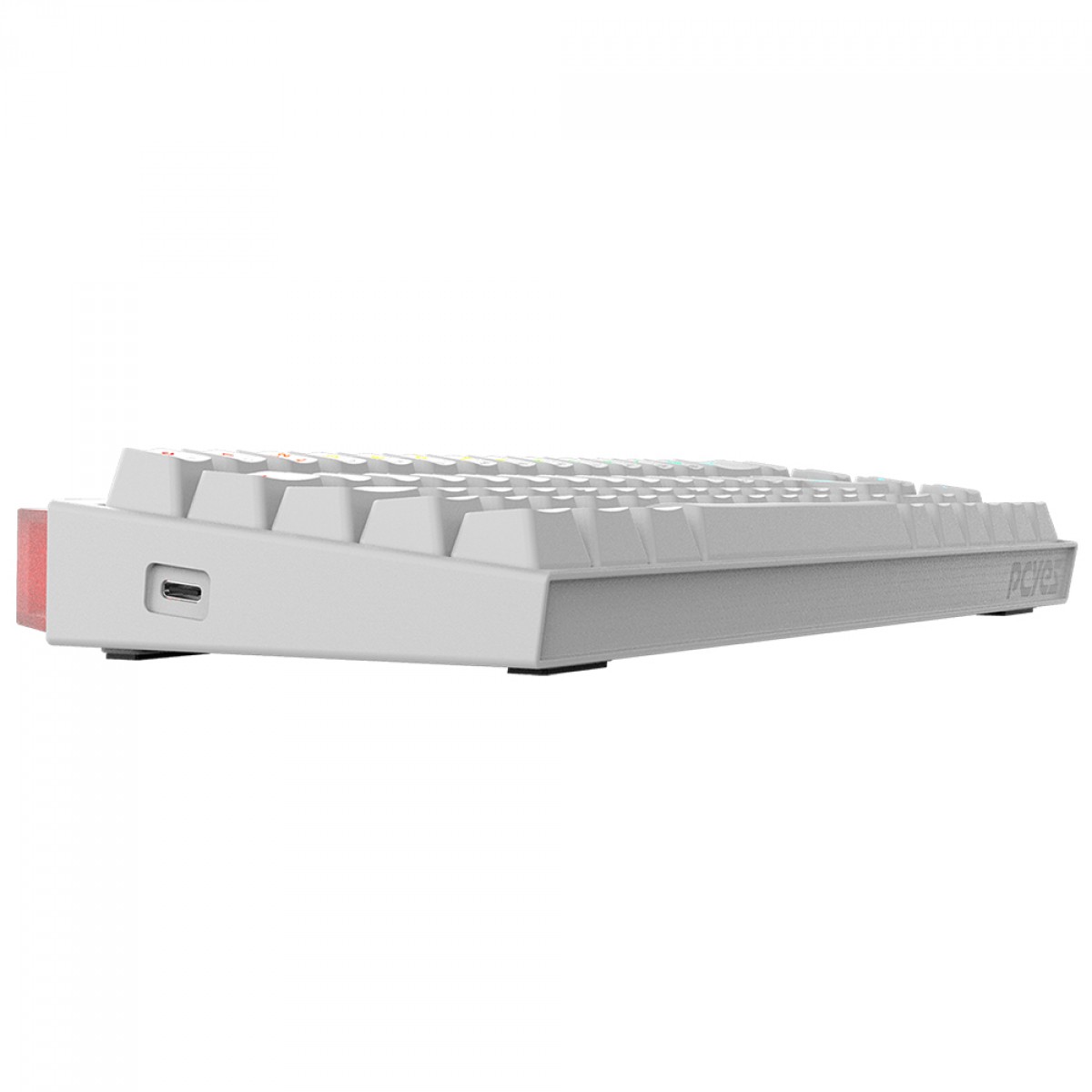 Teclado Mecânico Gamer PCYes Shiyan White Ghost, RGB, Switch Outemu Blue, 60%, ABNT2, Branco, TPSHWGBL