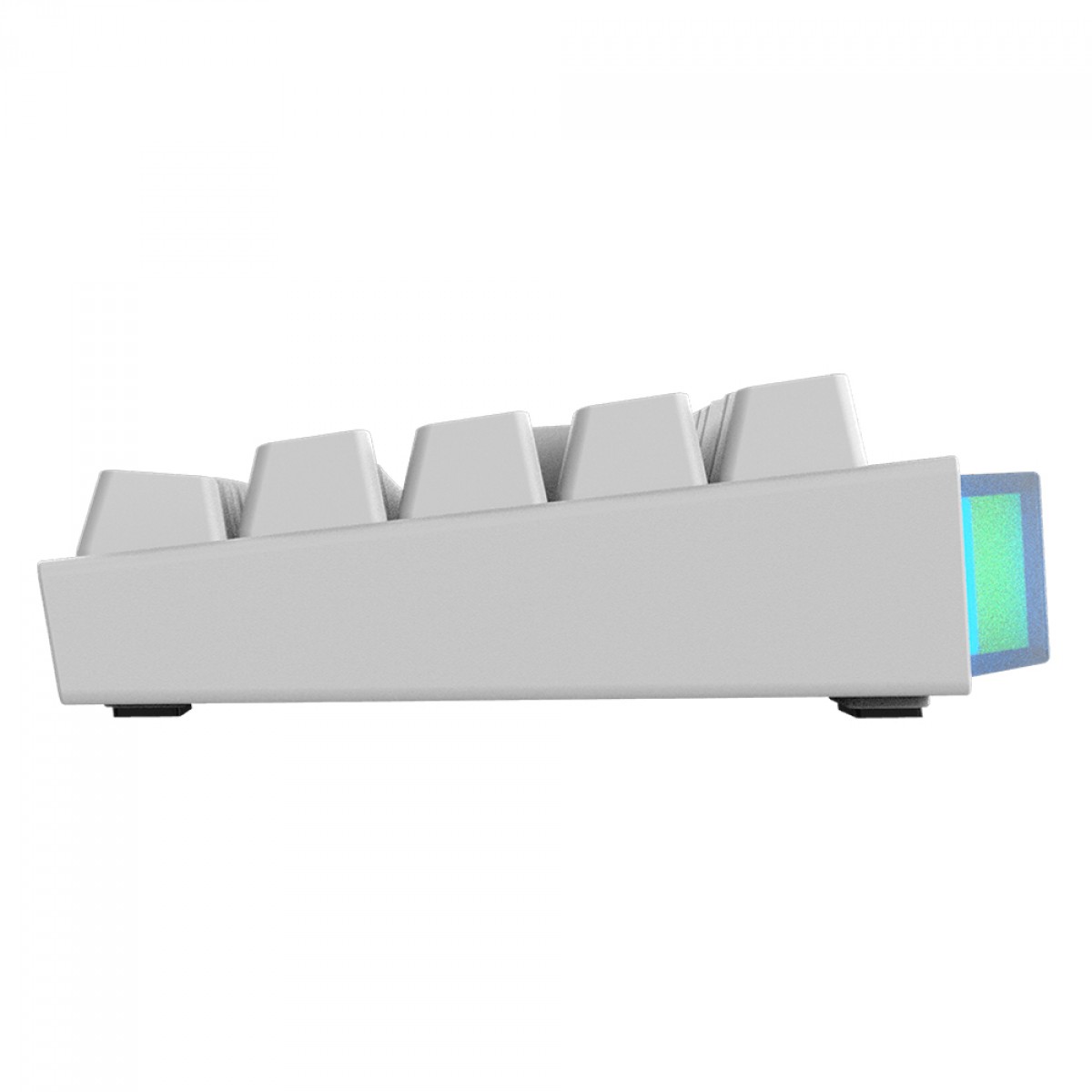 Teclado Mecânico Gamer PCYes Shiyan White Ghost, RGB, Switch Outemu Blue, 60%, ABNT2, Branco, TPSHWGBL