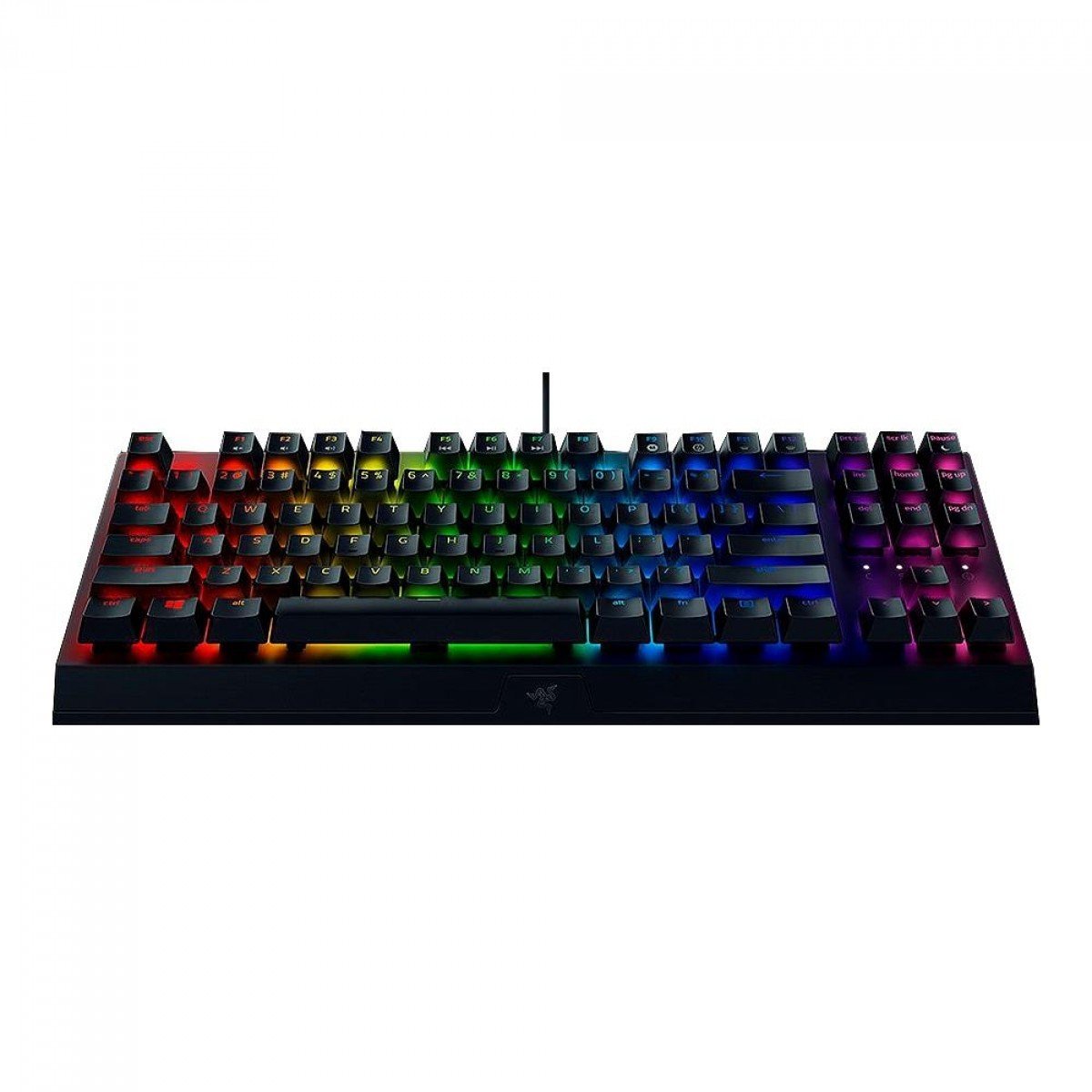 Teclado Mecânico Gamer Razer Blackwidow V3 Tenkeyless, Chroma RGB, Razer Switch Yellow, ANSI, Black, RZ0303491800