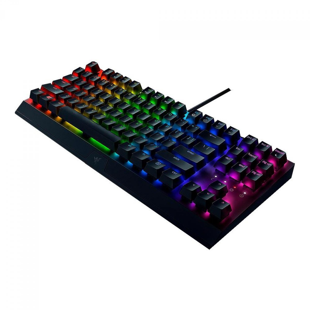 Teclado Mecânico Gamer Razer Blackwidow V3 Tenkeyless, Chroma RGB, Razer Switch Yellow, ANSI, Black, RZ0303491800