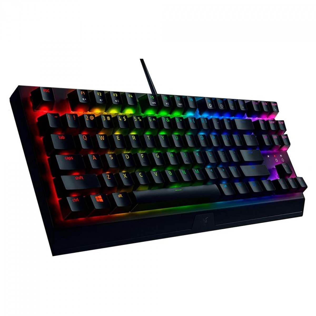 Teclado Mecânico Gamer Razer Blackwidow V3 Tenkeyless, Chroma RGB, Razer Switch Yellow, ANSI, Black, RZ0303491800