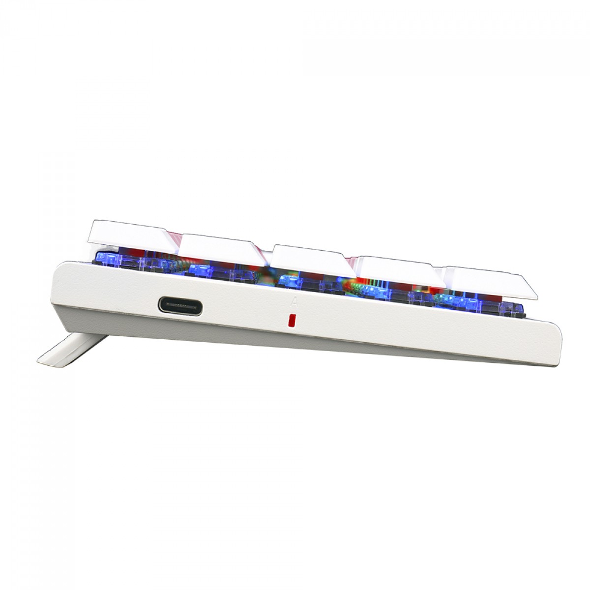 Teclado Mecânico Gamer Redragon Anivia, RGB, Low-Profile, Switch Blue, ABNT2, Rosa/Branco, K614PW-RGB (PT-BLUE)