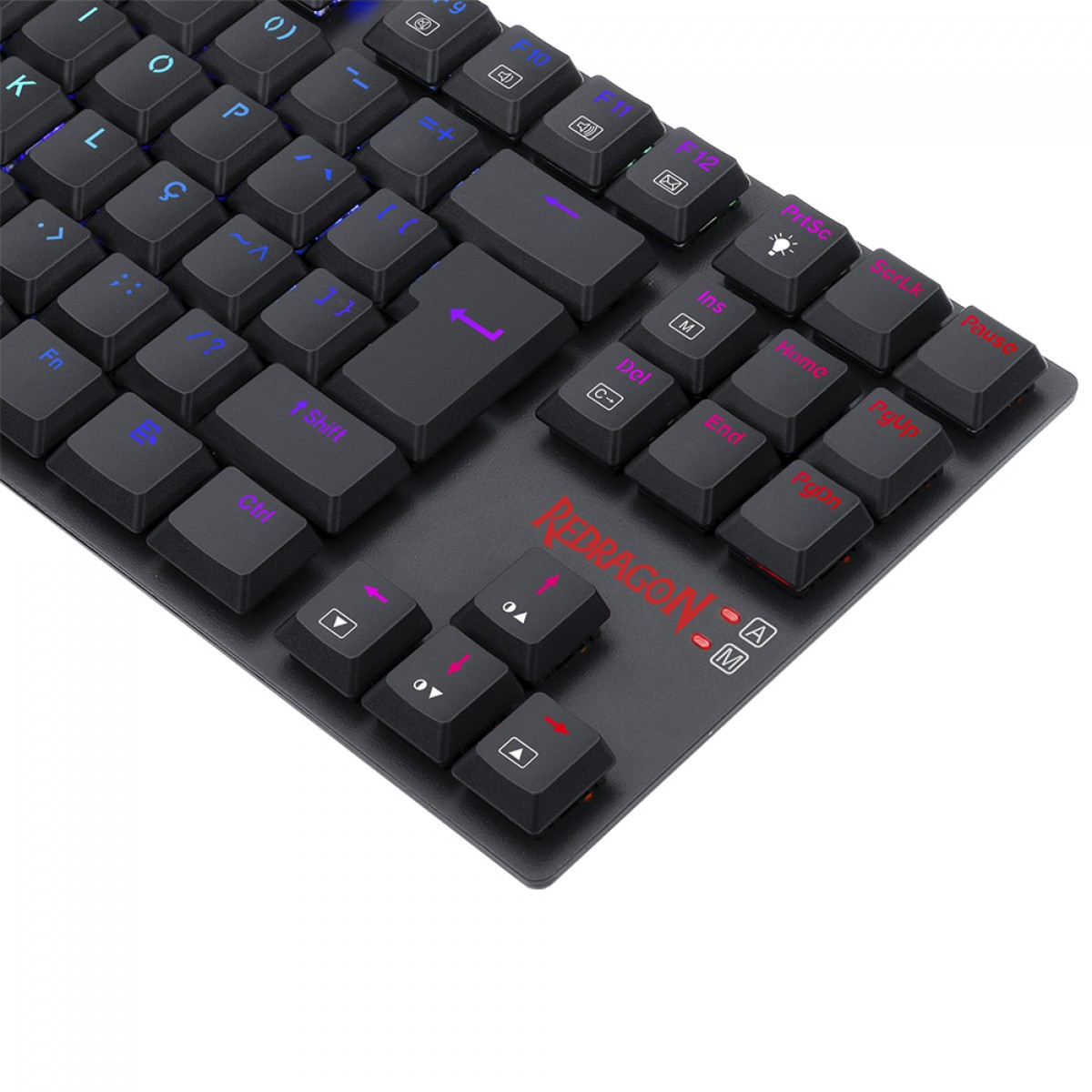 Teclado Mecânico Gamer Redragon APS Pro, Wireless/Bluetooth, RGB, Low-Profile, Switch Brown, ABNT2, Preto, K607P-KBS (PT-BROWN)