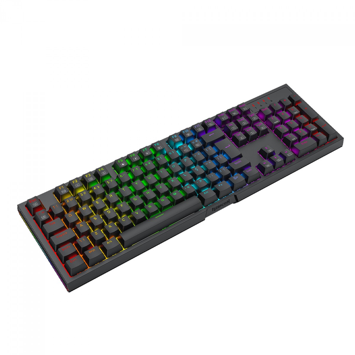 Teclado Mecânico Gamer Redragon Argo, RGB, Switch Brown, ABNT2, Preto, K670-RGB
