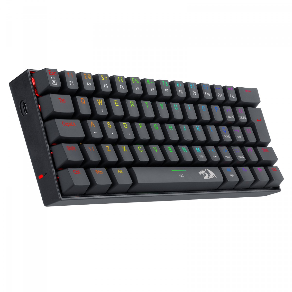 Teclado Mecânico Gamer Redragon Dragonborn, RGB, Switch Blue, Black ...