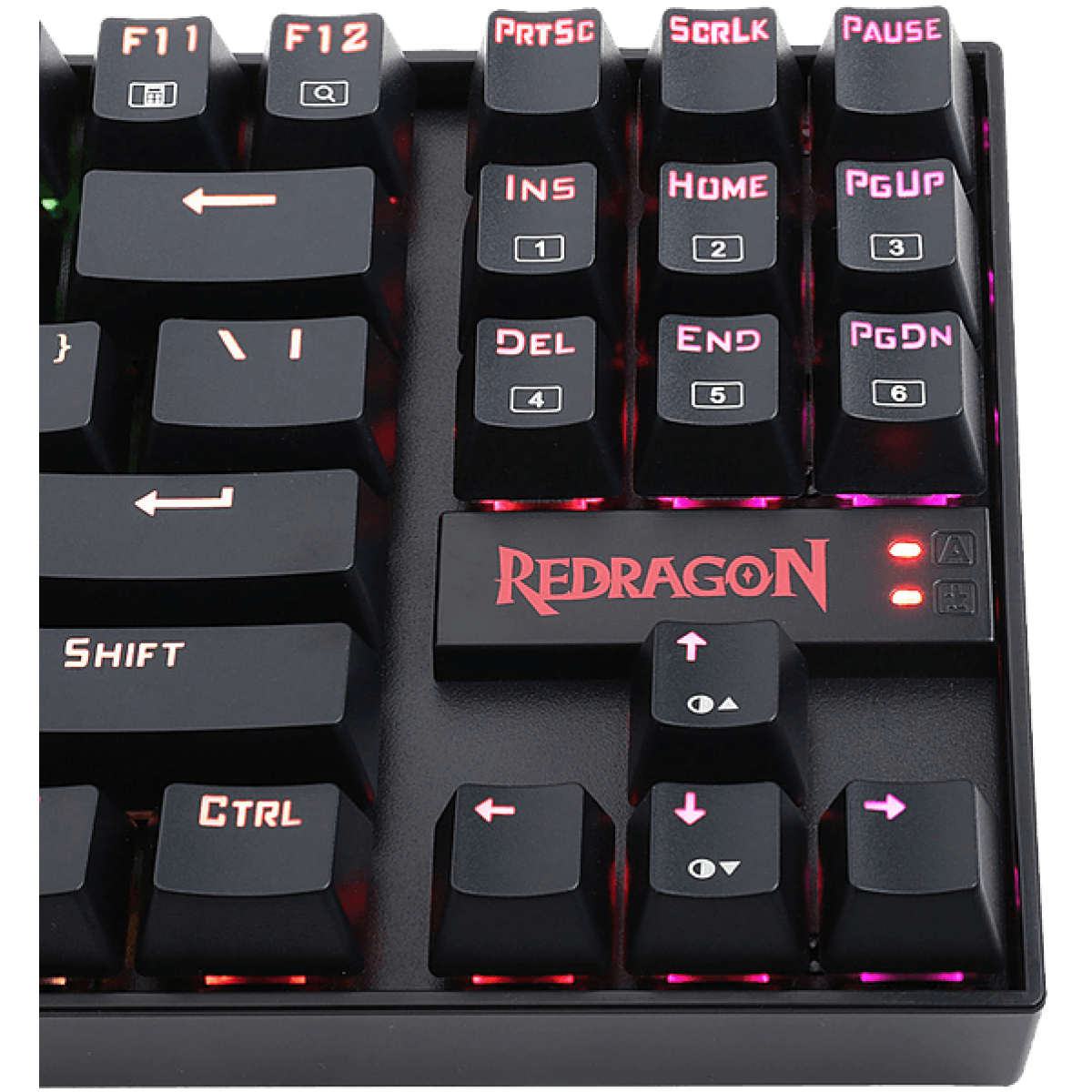 Teclado Mecânico Gamer Redragon Kumara K552 RGB, Switch Red, ABNT2, Black - Open Box