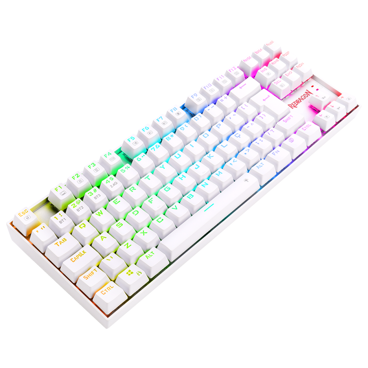 Teclado Mecânico Gamer Redragon Kumara Pro, Wireless, RGB, Switch Blue