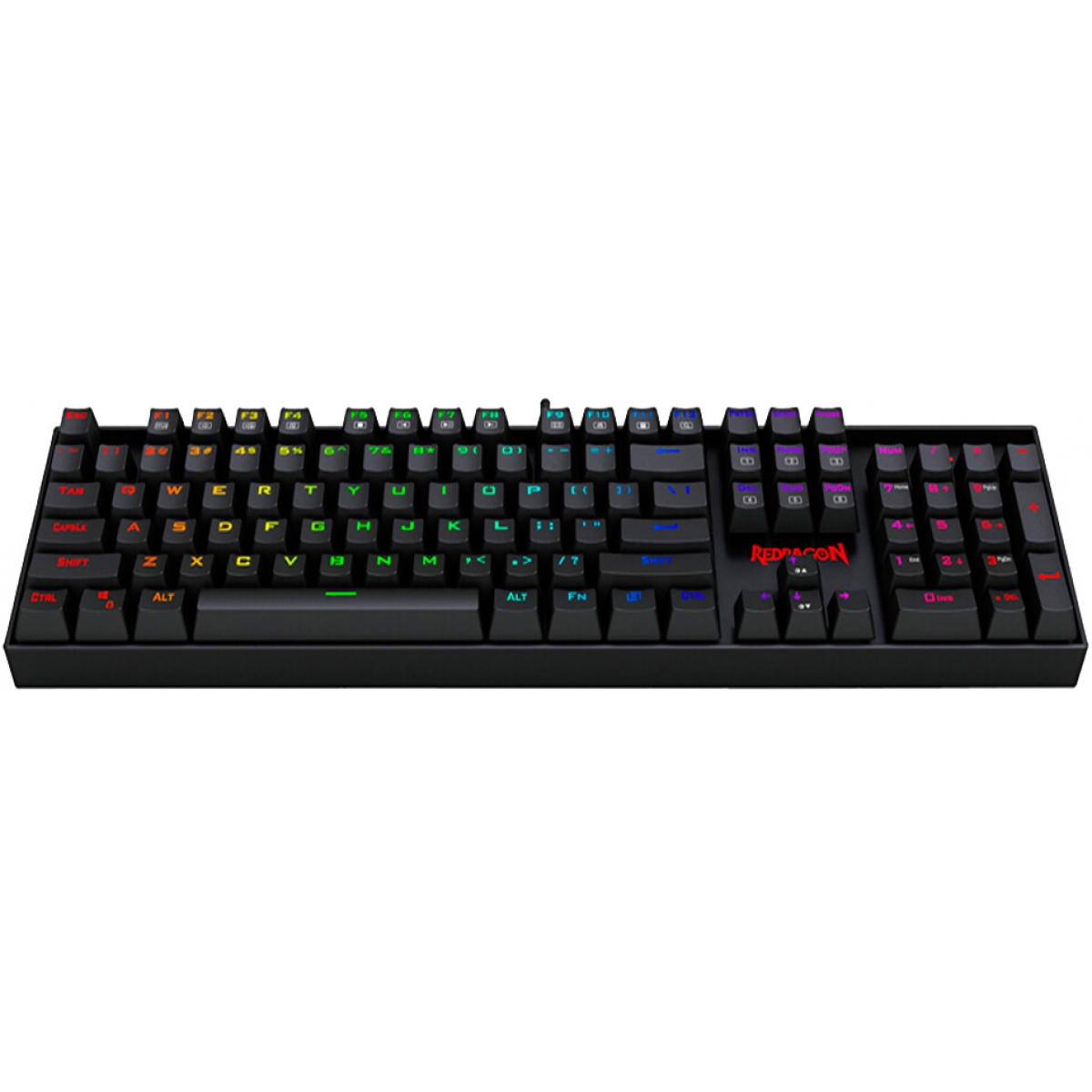 Teclado Mecânico Gamer Redragon Mitra K551 RGB, Switch Blue, ABNT2, Black - Open Box
