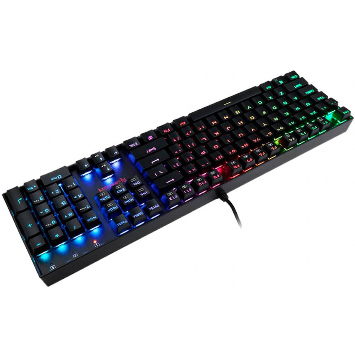 Teclado Mecânico Gamer Redragon Mitra K551 RGB, Switch Blue, ABNT2, Black - Open Box