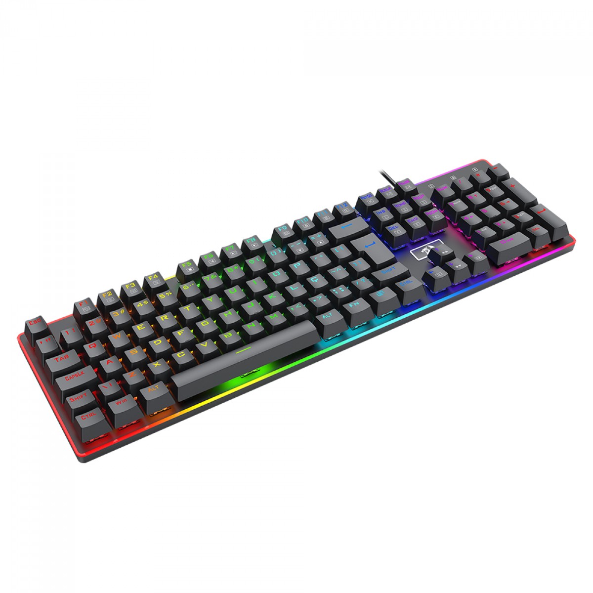 Teclado Mecânico Gamer Redragon Ratri, RGB, Switch Brown, ABNT2, Preto, K595RGB