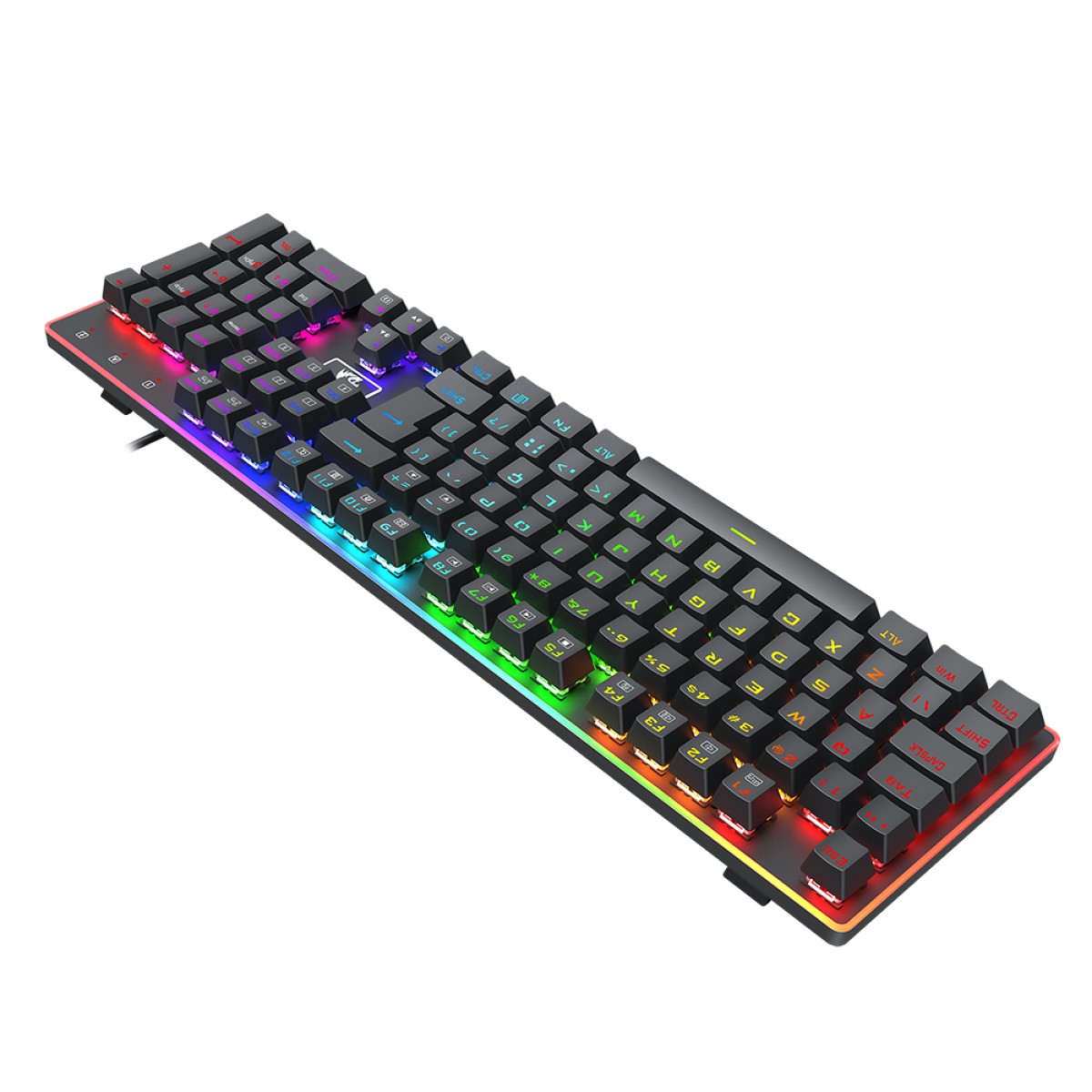 Teclado Mecânico Gamer Redragon Ratri, RGB, Switch Brown, ABNT2, Preto, K595RGB