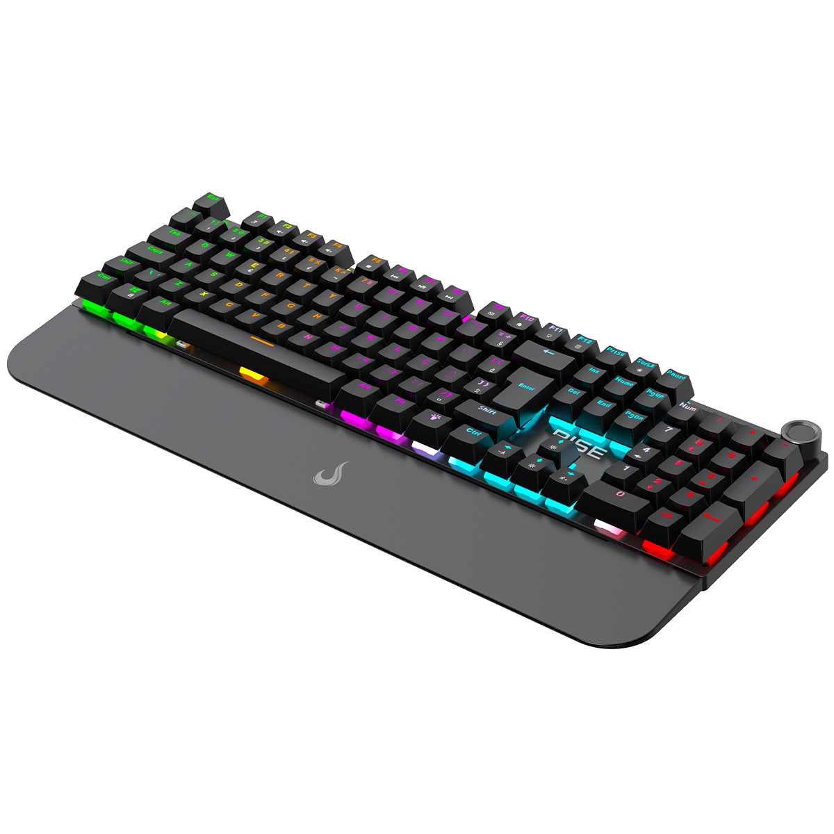 Teclado Mecânico Gamer Rise Mode Kyron, RGB, USB, Switch Rise Core, ABNT2, Preto, RM-TCM-KYN-B