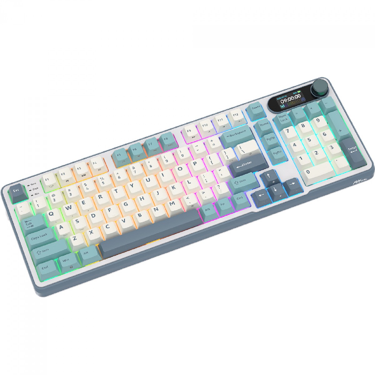 Teclado Mecânico Gamer Royal Kludge RK S98, Wireless/Bluetooth, RGB, Switch Brown, ANSI, Blackberry, RKS98-LC-BW-US-WL