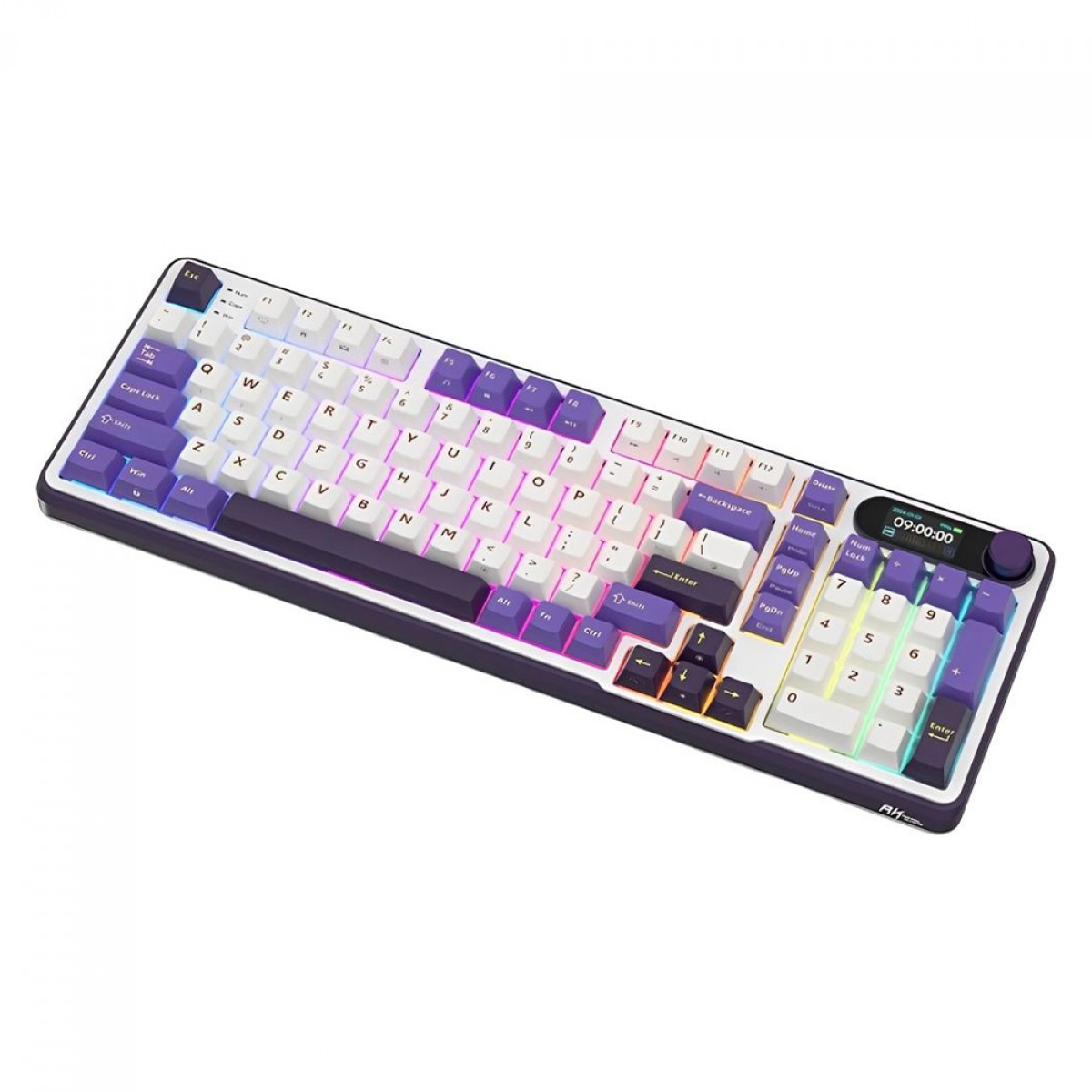 Teclado Mecânico Gamer Royal Kludge RK S98, Wireless/Bluetooth, RGB, Switch Chartreuse, ANSI, Blackberry, RKS98-BL-CT-US-WL
