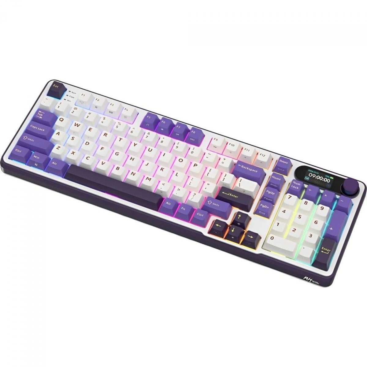 Teclado Mecânico Gamer Royal Kludge RK S98, Wireless/Bluetooth, RGB, Switch Chartreuse, ANSI, Blackberry, RKS98-BL-CT-US-WL