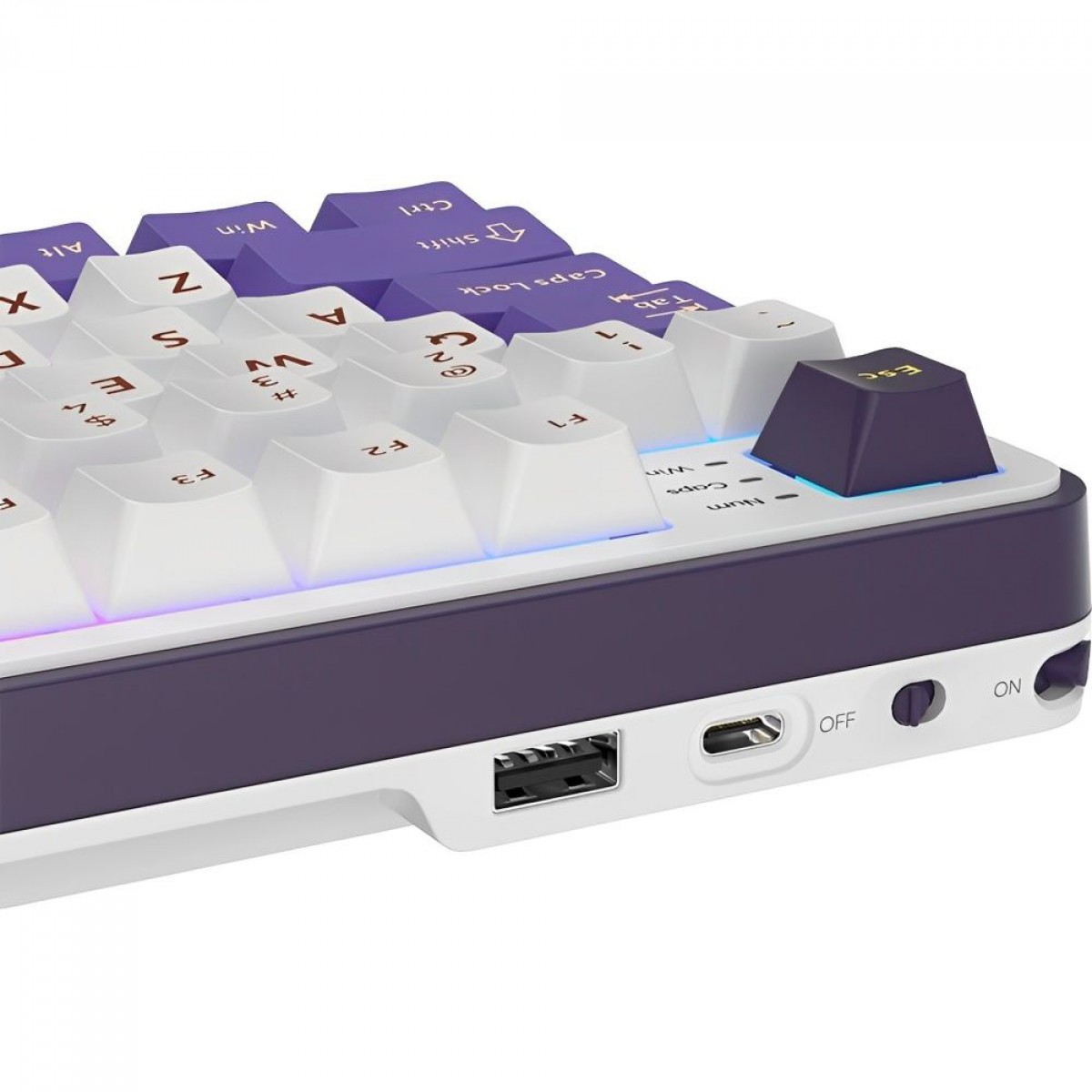 Teclado Mecânico Gamer Royal Kludge RK S98, Wireless/Bluetooth, RGB, Switch Chartreuse, ANSI, Blackberry, RKS98-BL-CT-US-WL