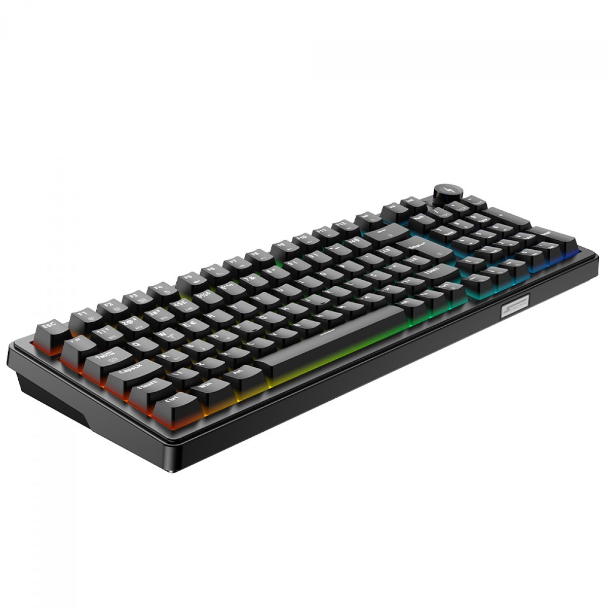 Teclado Mecânico Gamer SuperFrame Phantom, RGB, Wireless/Bluetooth, Switch Content KTT, ABNT2, Preto, SF-KB-GTKTFSBRTAB