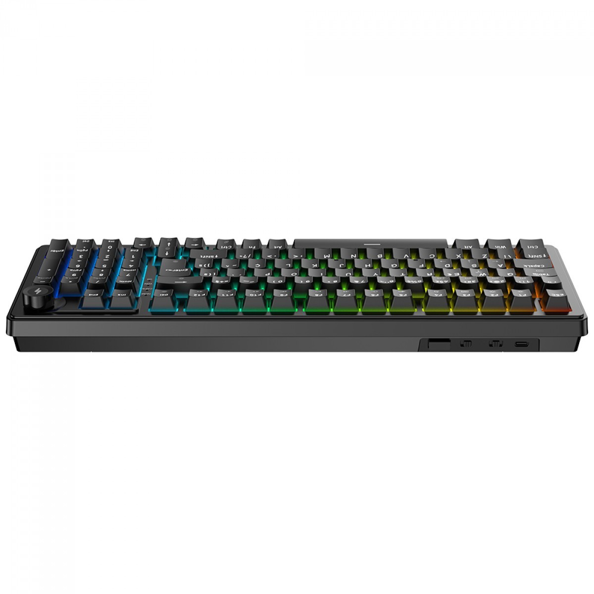 Teclado Mecânico Gamer SuperFrame Phantom, RGB, Wireless/Bluetooth, Switch Content KTT, ABNT2, Preto, SF-KB-GTKTFSBRTAB