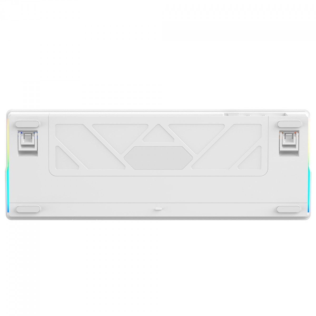 Teclado Mecânico Gamer SuperFrame Phantom, RGB, Wireless/Bluetooth, Switch KTT WineRed Linear, ABNT2, Branco, SF-KB-PHKTFSWRTAB