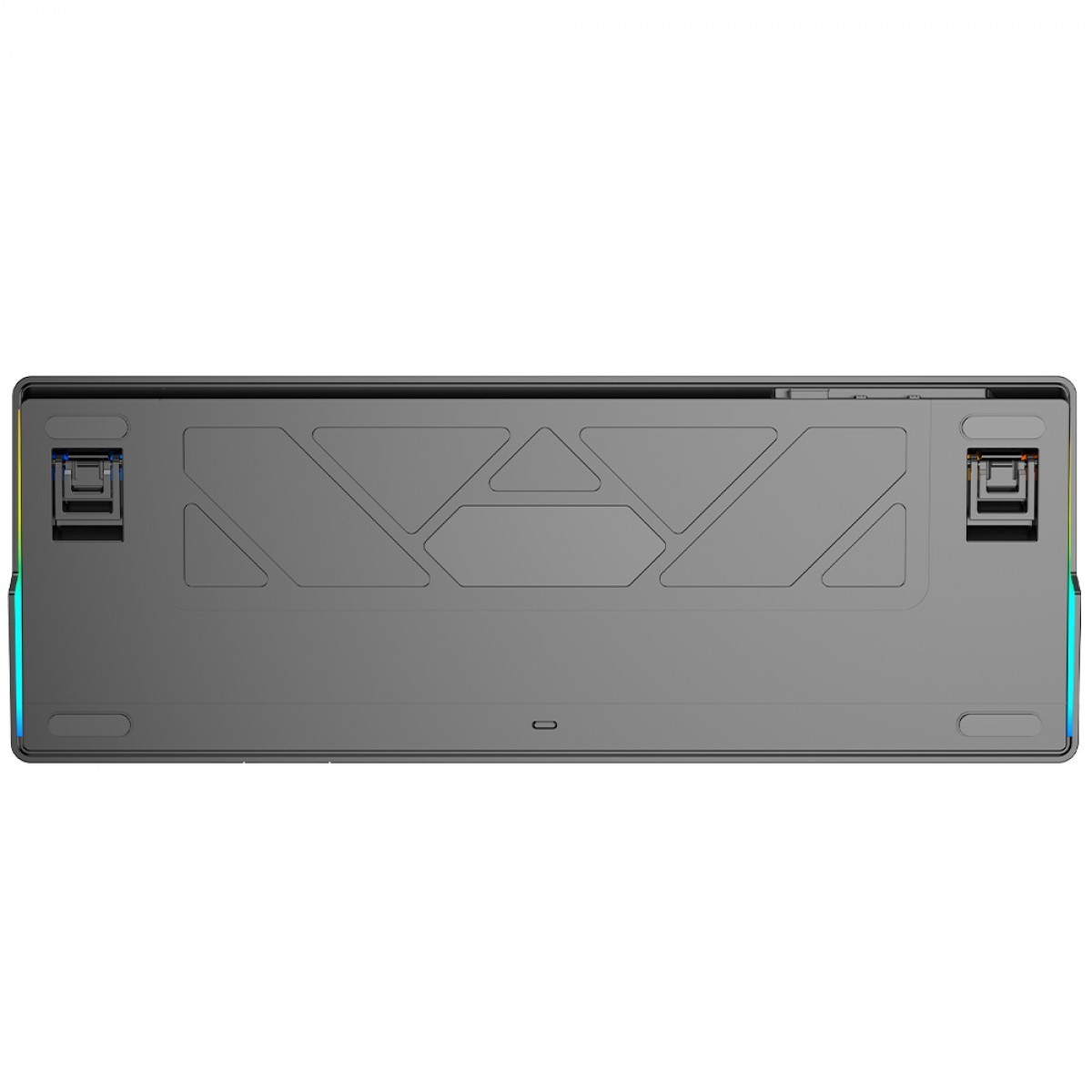 Teclado Mecânico Gamer SuperFrame Phantom, RGB, Wireless/Bluetooth, Switch KTT WineRed Linear, ABNT2, Preto, SF-KB-PHKTFSBRTAB