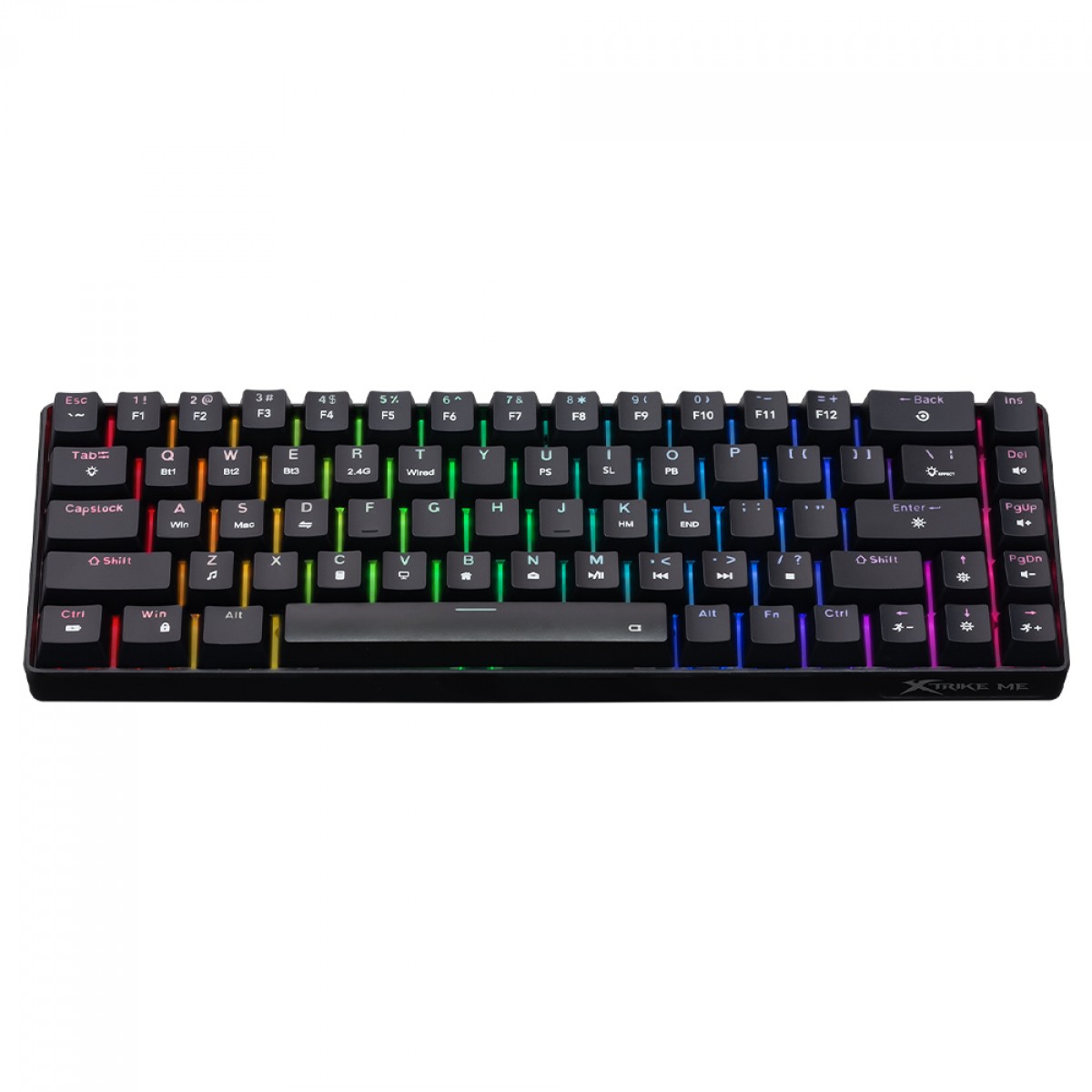 Teclado Mecânico Gamer Xtrike Me GK-995W, Wireless/Bluetooth, RGB, ANSI, 60%, Preto